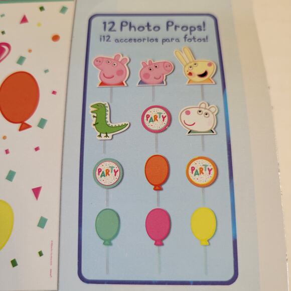 Peppa Pig Party Decor Kit Scene Setters Banner Swirl Hanging Props 31pc Bundle - Picture 16 of 16